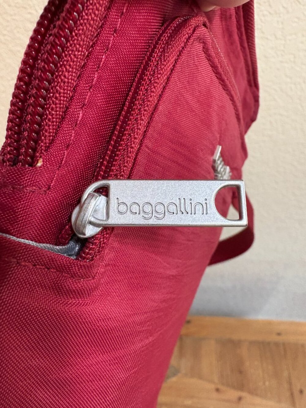 Baggallini Women's Securtex Anti-theft Activity Crossbody Bag in Ruby Red - Picture 4 of 12